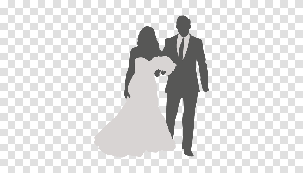 Bride Groom Walking, Apparel, Person, Human Transparent Png