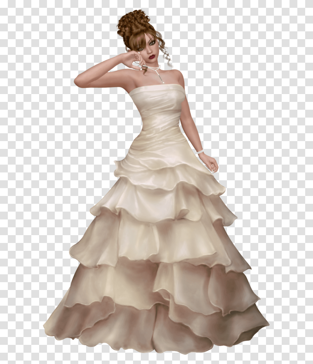 Bride Image Wedding Dress Background, Apparel, Female, Person Transparent Png