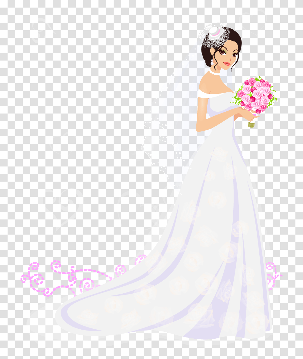 Bride Images Flower Dress Wedding, Female, Fashion, Gown Transparent Png