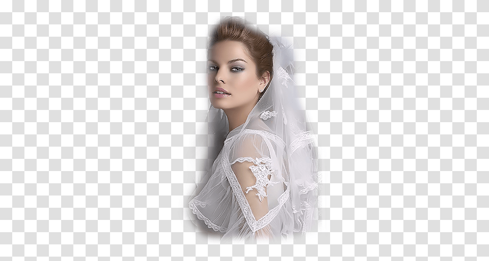 Bride, Person, Apparel, Veil Transparent Png