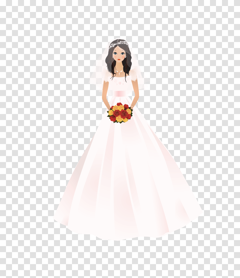 Bride, Person, Wedding Gown, Robe Transparent Png