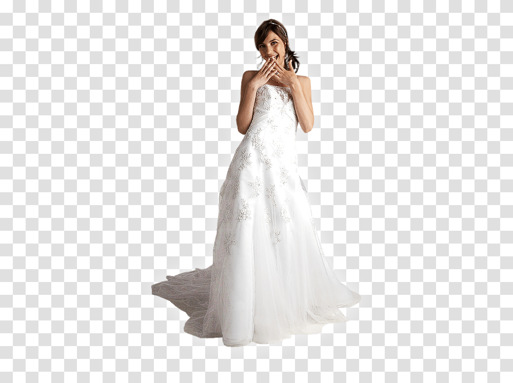 Bride Pic Background Wedding Dress White Background, Apparel, Person, Human Transparent Png