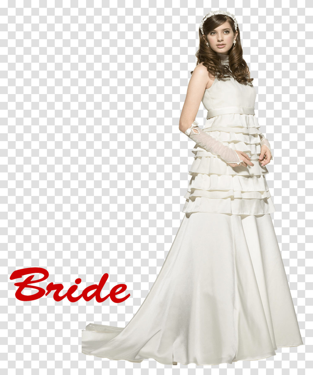 Bride Picture Girl Wedding Dress, Apparel, Wedding Gown, Robe Transparent Png