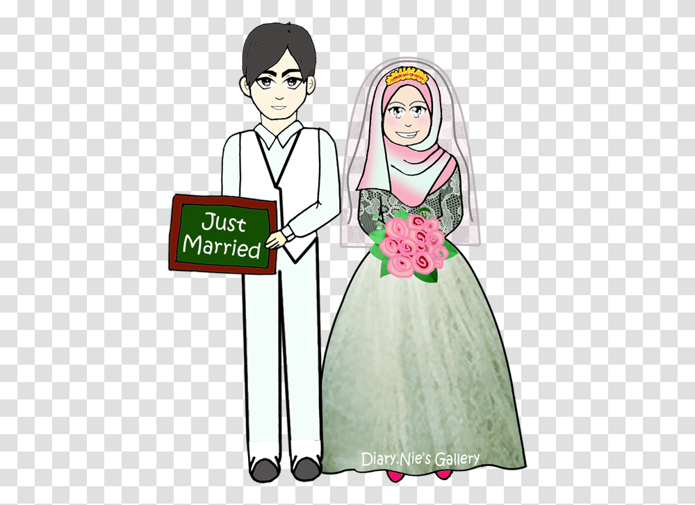 Bride Silhouette Icon Wedding Muslim, Person, Female, Fashion Transparent Png