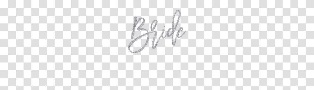 Bride Silver Glitter, Handwriting, Calligraphy, Label Transparent Png