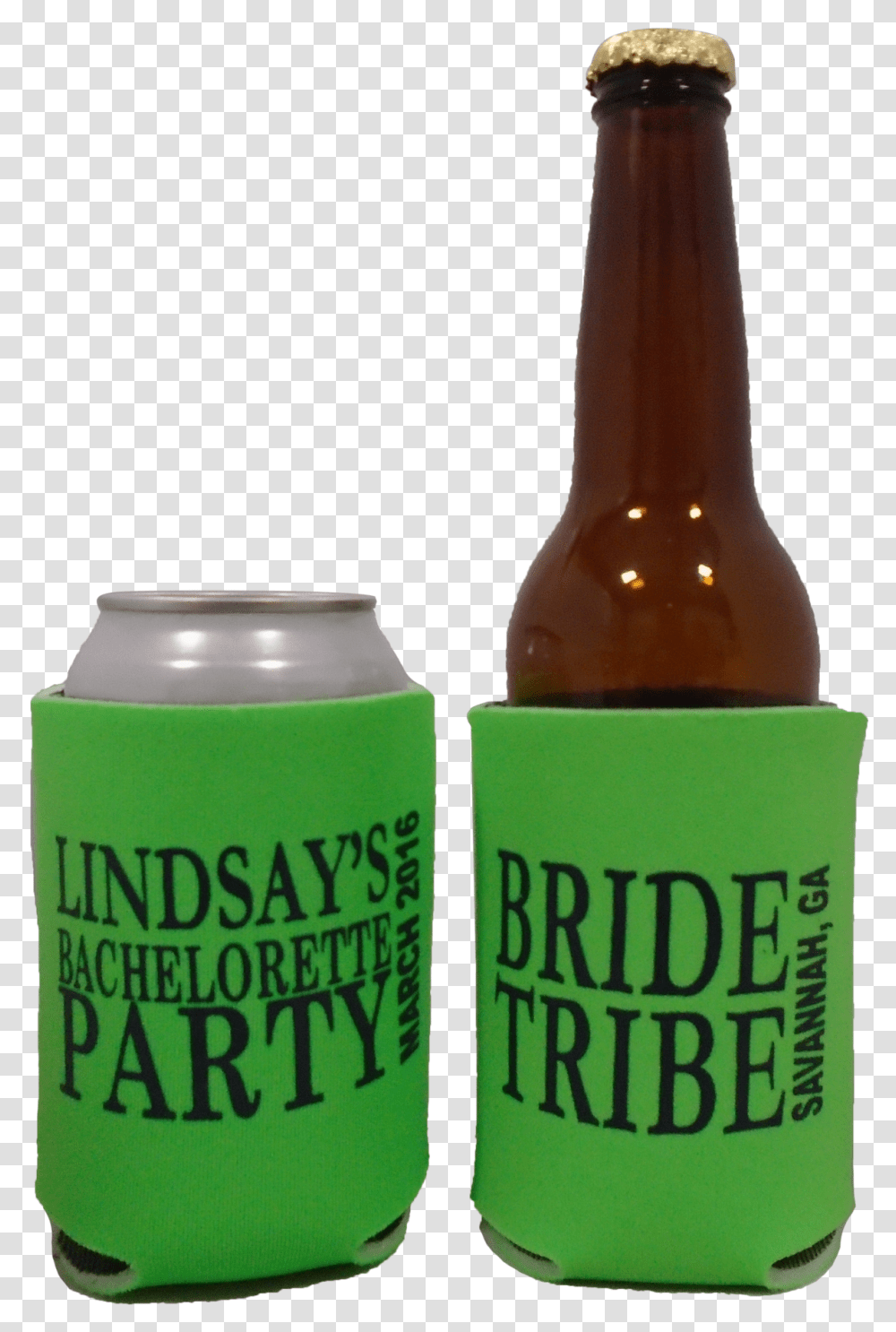 Bride Tribe Bachelorette Party Koozie Can Coolers Glass Bottle, Beer, Alcohol, Beverage, Drink Transparent Png