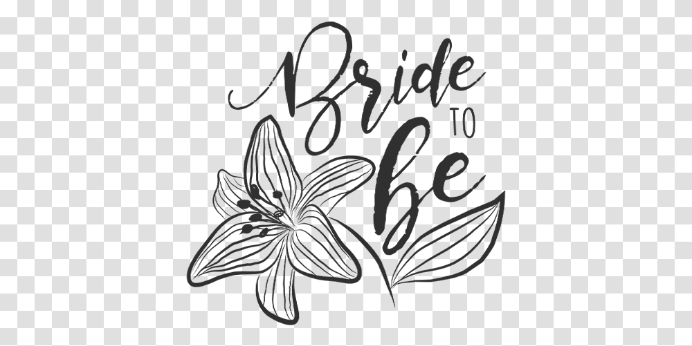Bride Word Art Lily Family, Calligraphy, Handwriting, Stencil Transparent Png