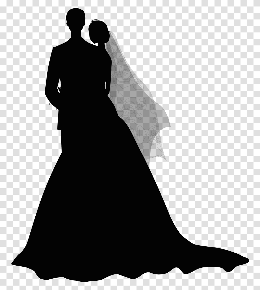 Bridegroom Woman Silhouette, Person, Photography, Face Transparent Png