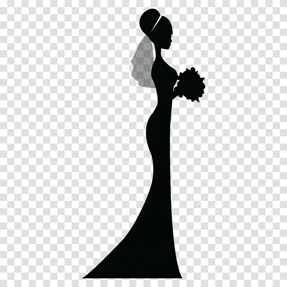Bridesmaid Silhouette Clip Art Black And White, Cross, Arrow Transparent Png
