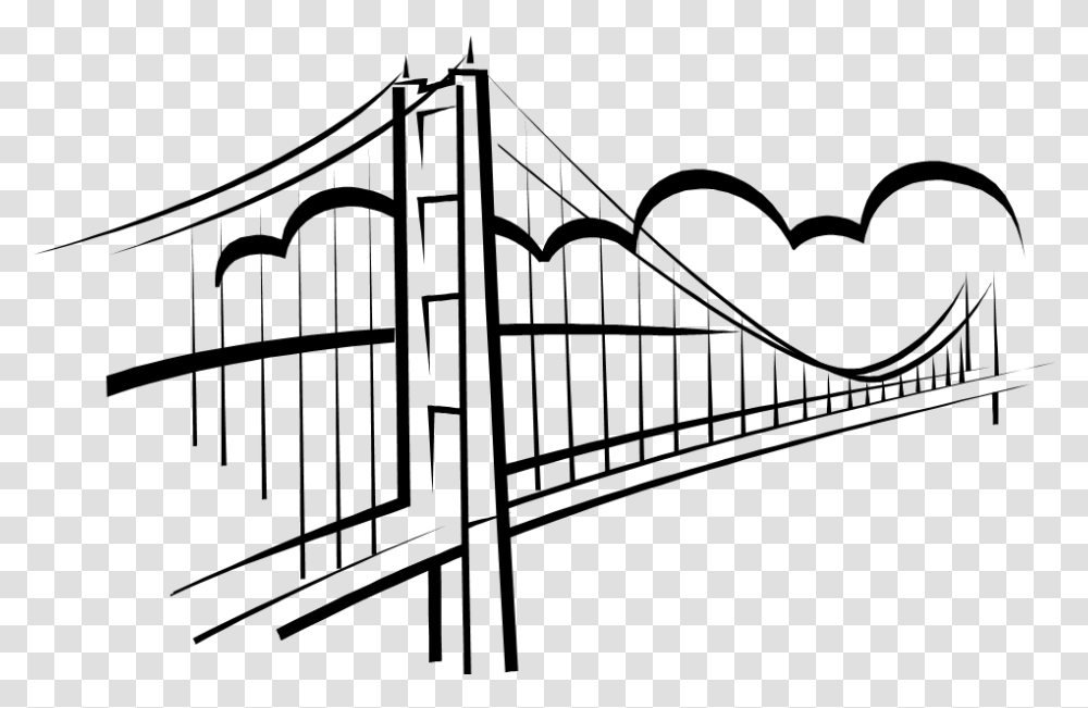 Bridge Clip Art, Building, Suspension Bridge, Gate, Rope Bridge Transparent Png