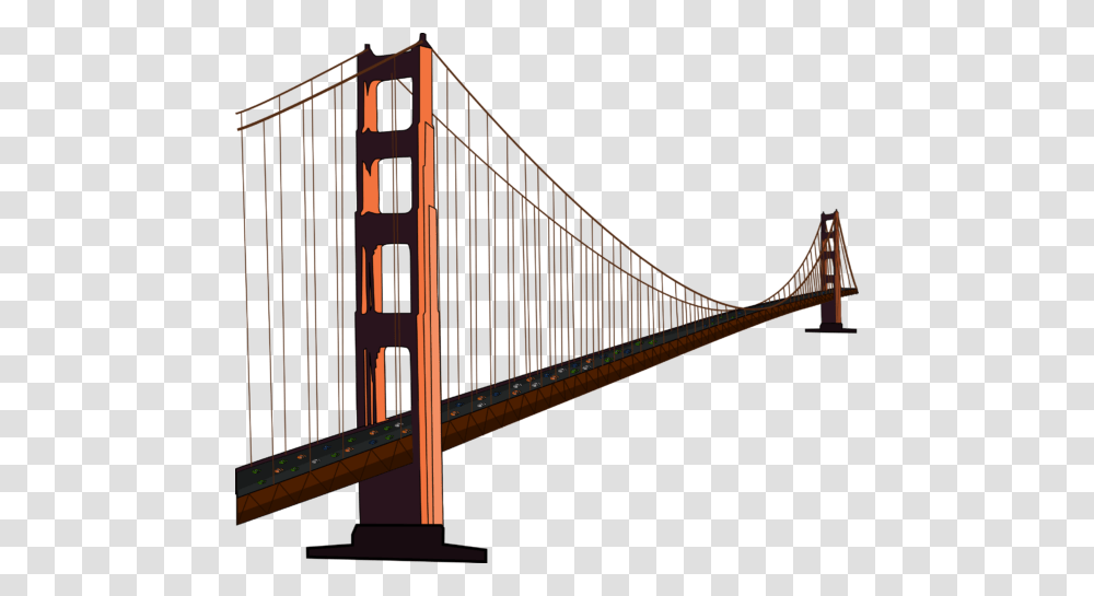 Bridge Clipart Background, Building, Suspension Bridge Transparent Png