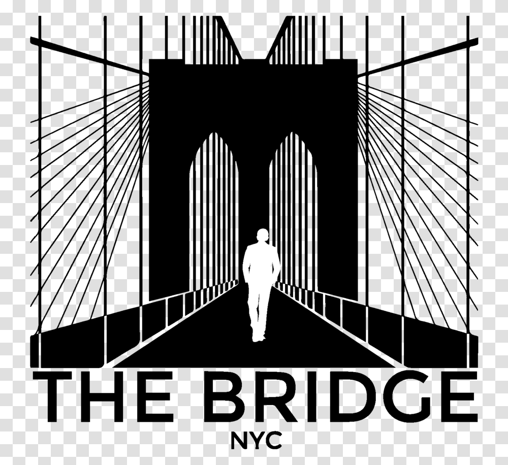 Bridge, Person, Silhouette, Logo Transparent Png