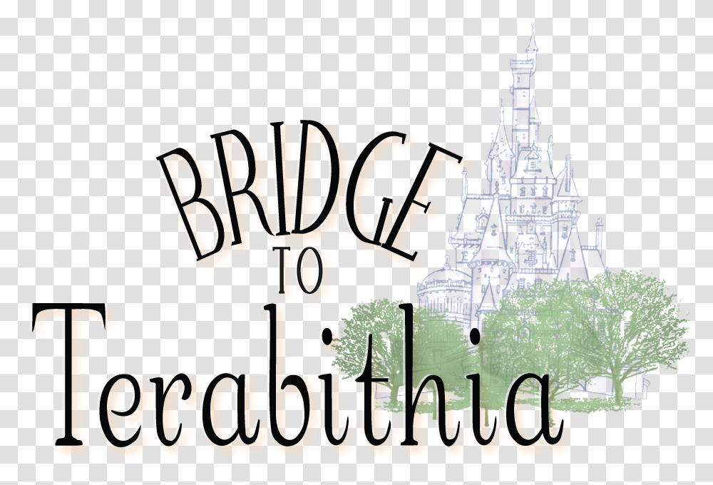 Bridge To Terabithia Clipart Christmas Tree, Text, Building, Theme Park, Plant Transparent Png