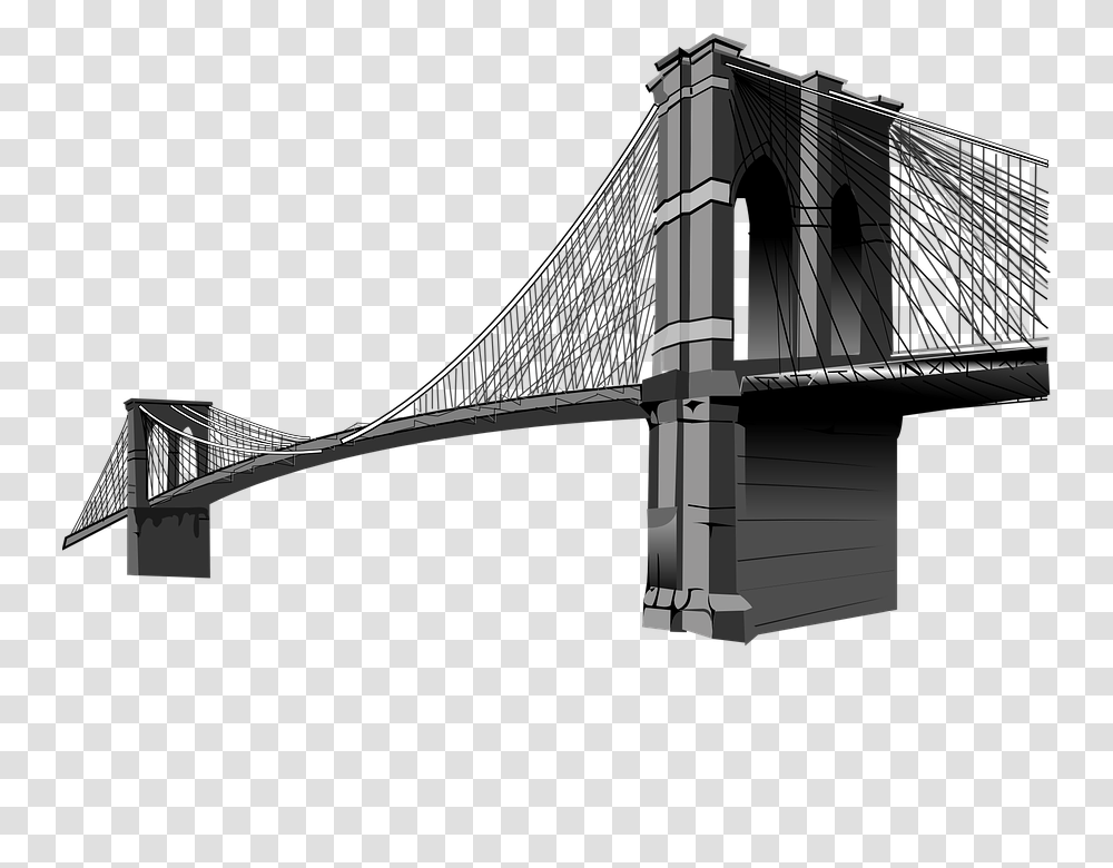 Bridge, Transport, Building, Suspension Bridge, Architecture Transparent Png