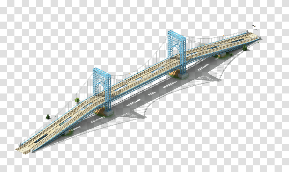 Bridge, Transport, Building, Suspension Bridge, Metropolis Transparent Png