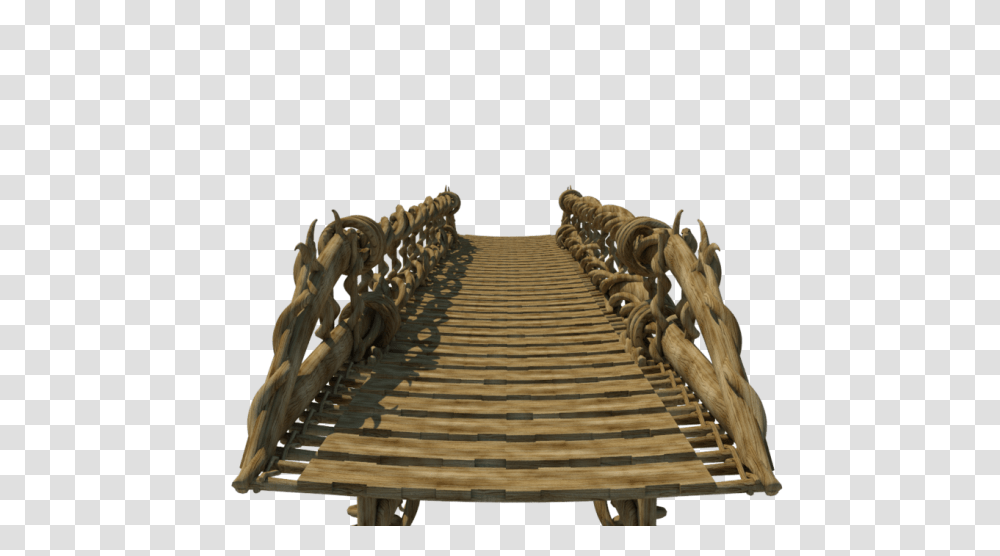 Bridge, Transport, Handrail, Wood, Plywood Transparent Png
