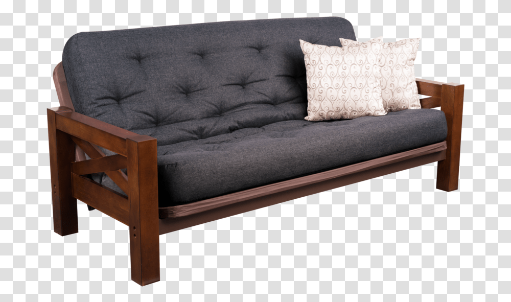 Bridgeport Gray Anglecc Studio Couch, Furniture, Cushion, Pillow, Bed Transparent Png