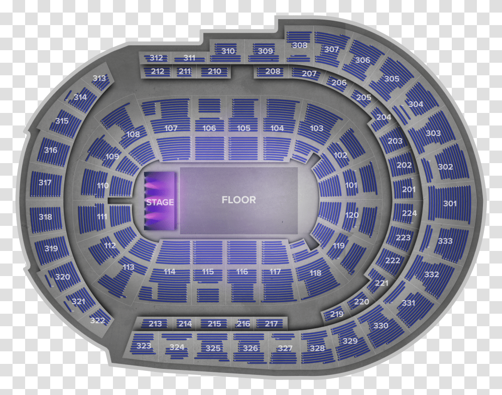 Bridgestone Arena Center Stage Download Bridgestone Arena Seating Chart 306 P Transparent Png