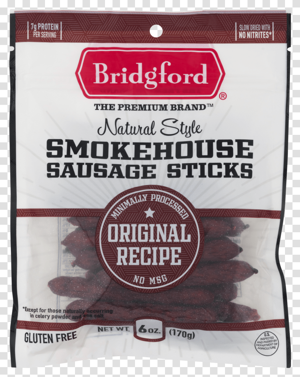 Bridgford Smokehouse Sausage Sticks, Plant, Poster, Advertisement, Food Transparent Png