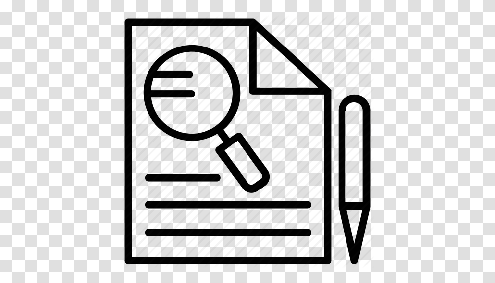 Brief Epitome Report Paper Summary Thesis Icon, Magnifying Transparent Png