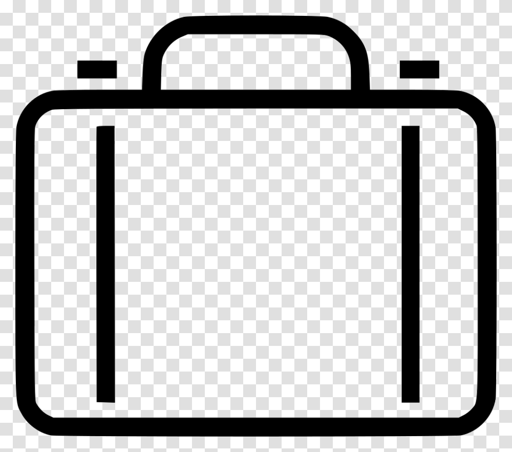 Briefcase Icon Free Download, Bag, Stencil, Luggage Transparent Png