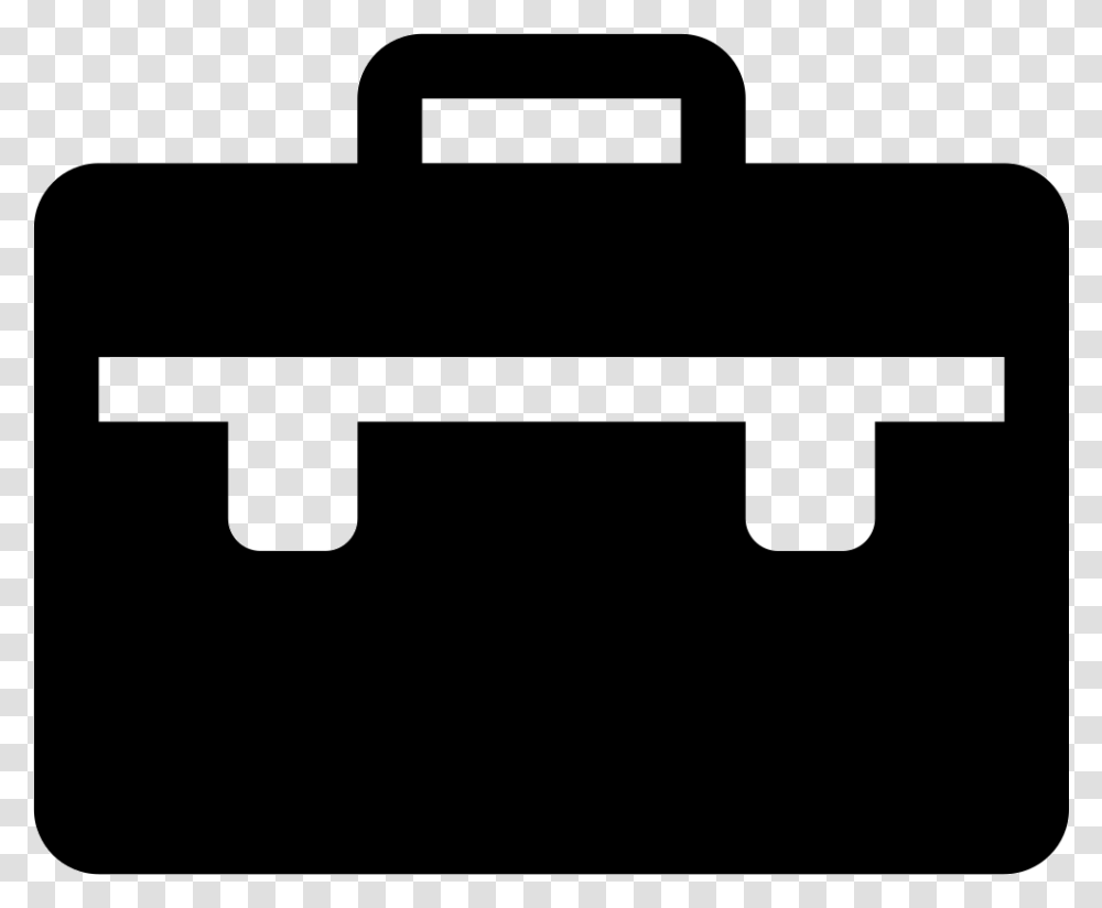 Briefcase Portfolio Suitcase Work Job Employee Icon Free, Silhouette, Axe, Tool, Stencil Transparent Png
