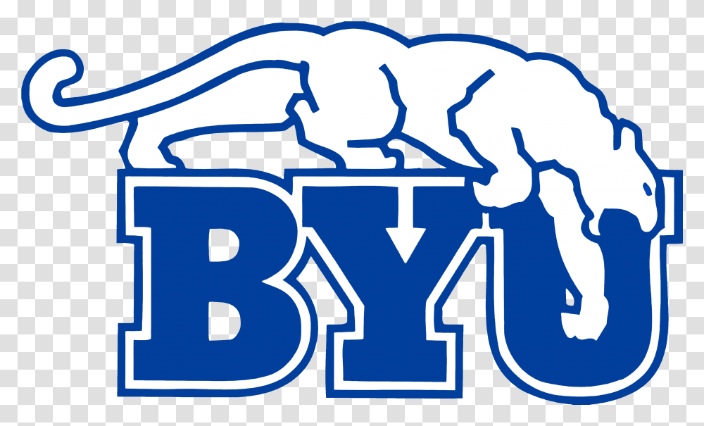 Brigham Young Cougars Logo Byu Logo, Text, Ice, Outdoors, Nature Transparent Png