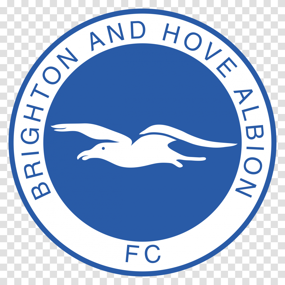 Bright 1 Logo Brighton And Hove Albion Badge, Trademark, Bird, Animal Transparent Png