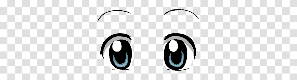 Bright Anime Eyes, Label, Face Transparent Png
