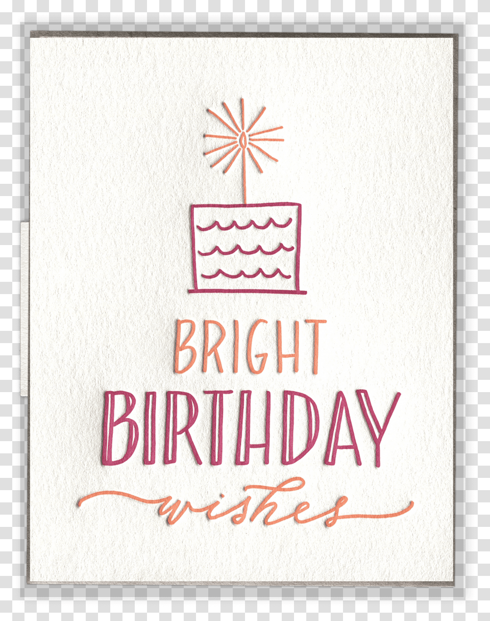 Bright Birthday Wishes Letterpress Greeting Card, Poster, Alphabet, Pattern Transparent Png