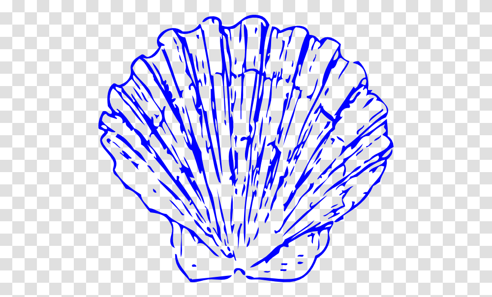 Bright Blue Shells Svg Clip Arts Scallop Shell Clip Art, Sea Life, Animal, Invertebrate, Clam Transparent Png