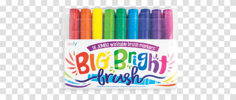 Bright Brush Markers Set Of 18Srcset Cdn Ooly Big Bright Brush Markers Transparent Png