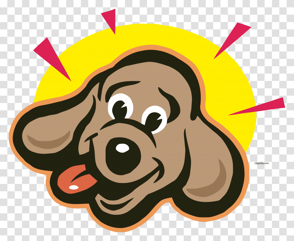 Bright Dog Face Clipart Happy Dog Clipart, Graphics, Mammal, Animal, Rug Transparent Png