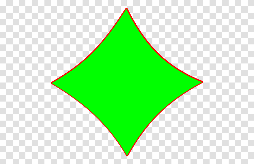Bright Green Diamond Shape Large Size, Star Symbol, Ketchup, Food Transparent Png