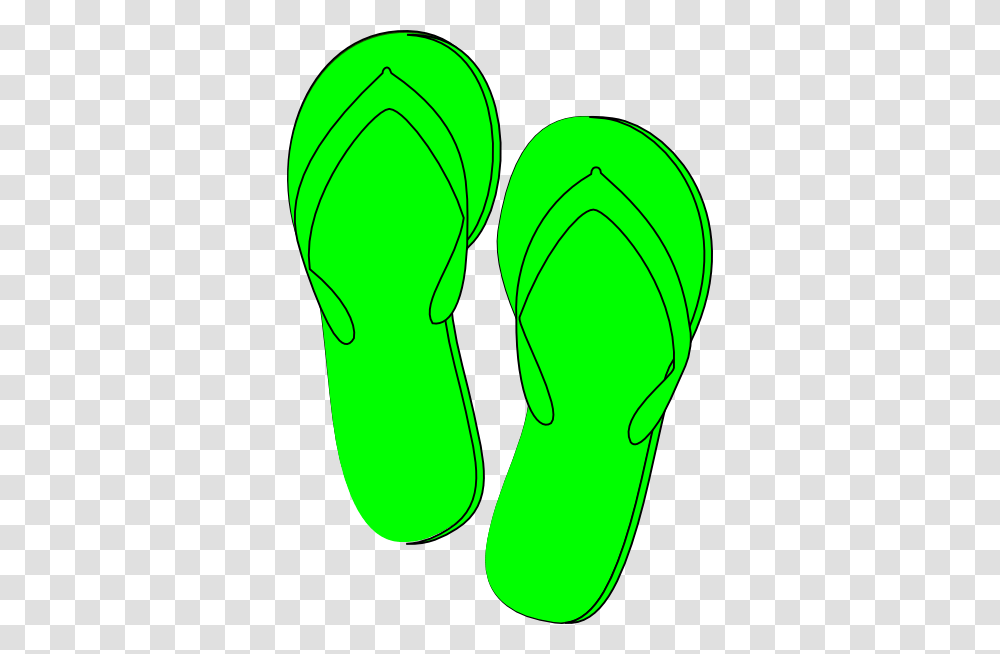 Bright Green Flip Flops Clip Art, Apparel, Footwear, Flip-Flop Transparent Png