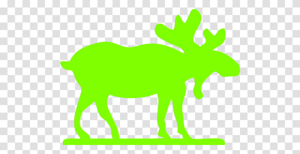 Bright Green Moose Clip Arts Download, Animal, Mammal, Wildlife, Cow Transparent Png