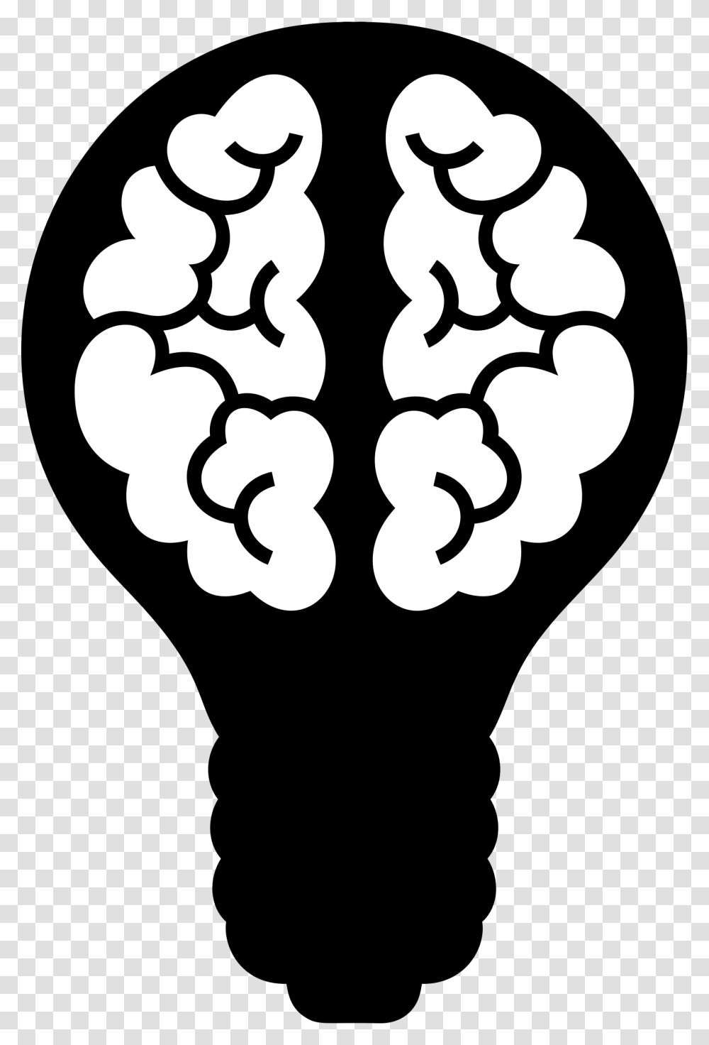 Bright Light Therapy Mechanism Evidence Effectiveness Light Bulb Brain Icon, Stencil, Alphabet, Text, Ampersand Transparent Png