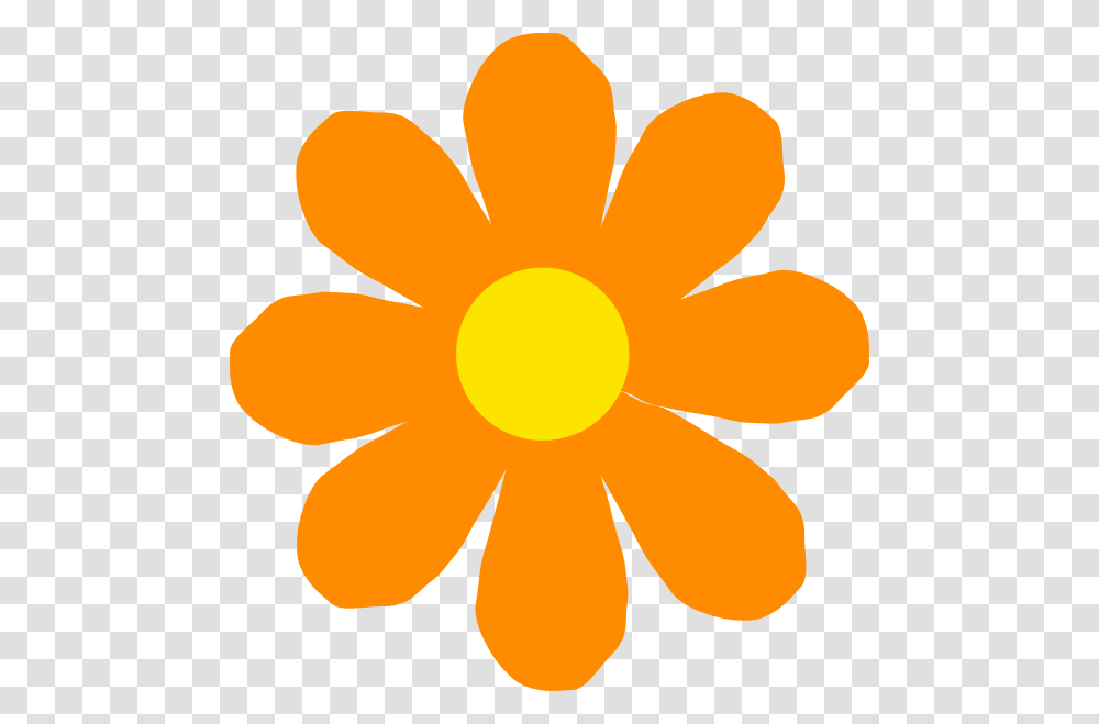 Bright Orange Flower Clip Art, Plant, Petal, Daisy Transparent Png