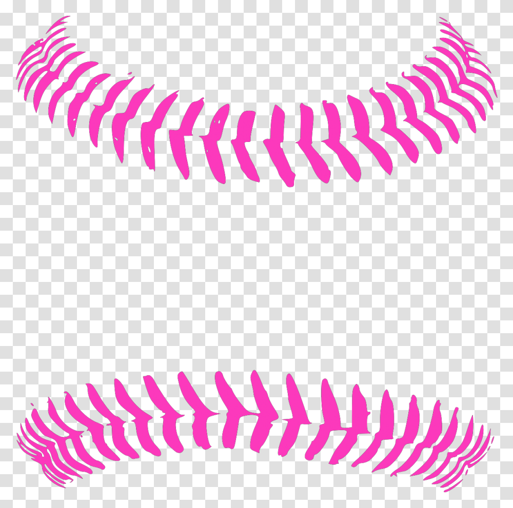 Bright Pink Baseball Stitching Svg Vector Baseball Stitches, Text, Light, Spiral, Spoke Transparent Png