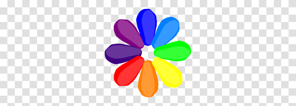 Bright Rainbow Flower Clip Art, Sweets, Food, Confectionery, Light Transparent Png