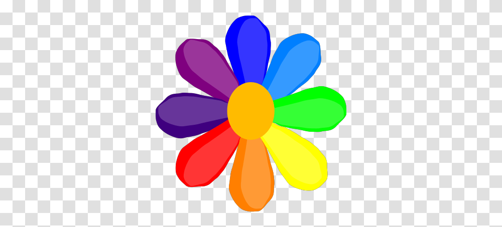 Bright Rainbow Flower Svg Clip Arts Download Download Clip Flower Clip Art, Daisy, Plant, Daisies, Blossom Transparent Png