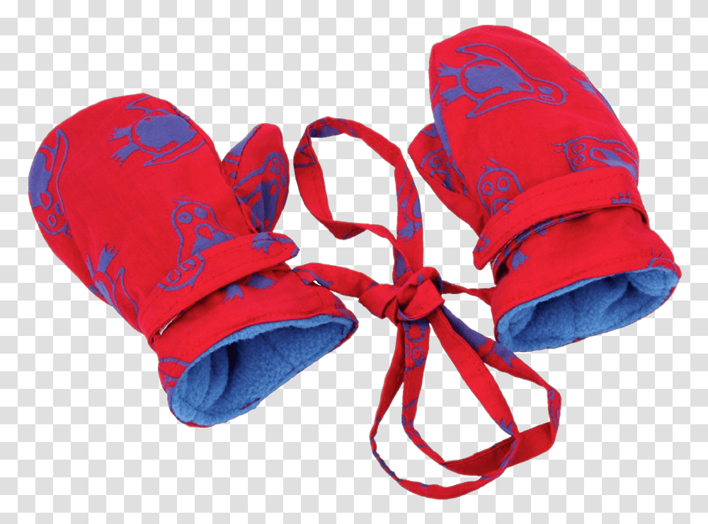 Bright Red Mittens On String For Toddler, Apparel, Hood, Hat Transparent Png