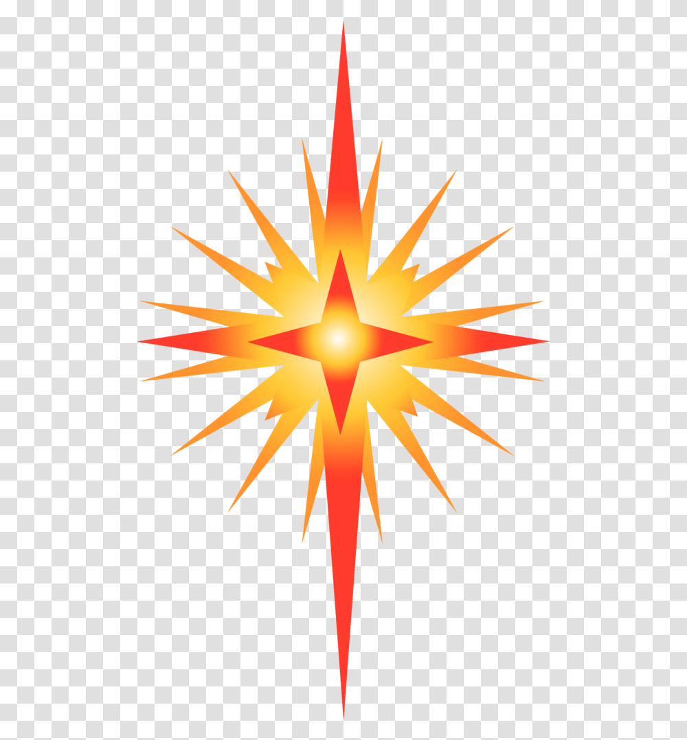 Bright Star Of Bethlehem Star Of Bethlehem Clipart, Nature, Outdoors, Cross Transparent Png