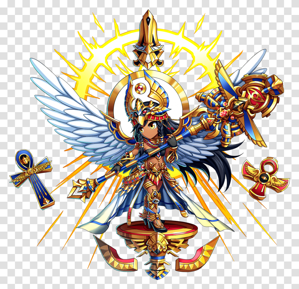Bright Star Persenet Brave Frontier Wiki Fandom Brave Frontier Egyptian Units, Emblem, Symbol, Weapon, Weaponry Transparent Png