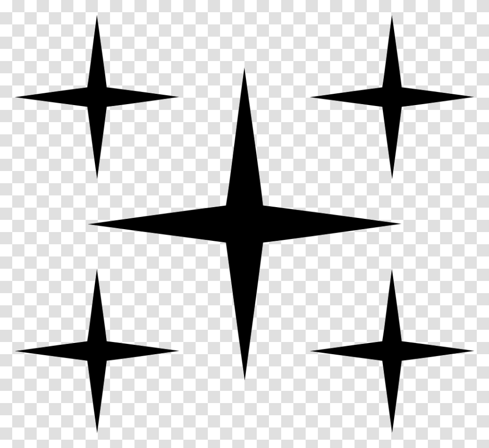 Bright Stars, Cross, Star Symbol, Airplane Transparent Png