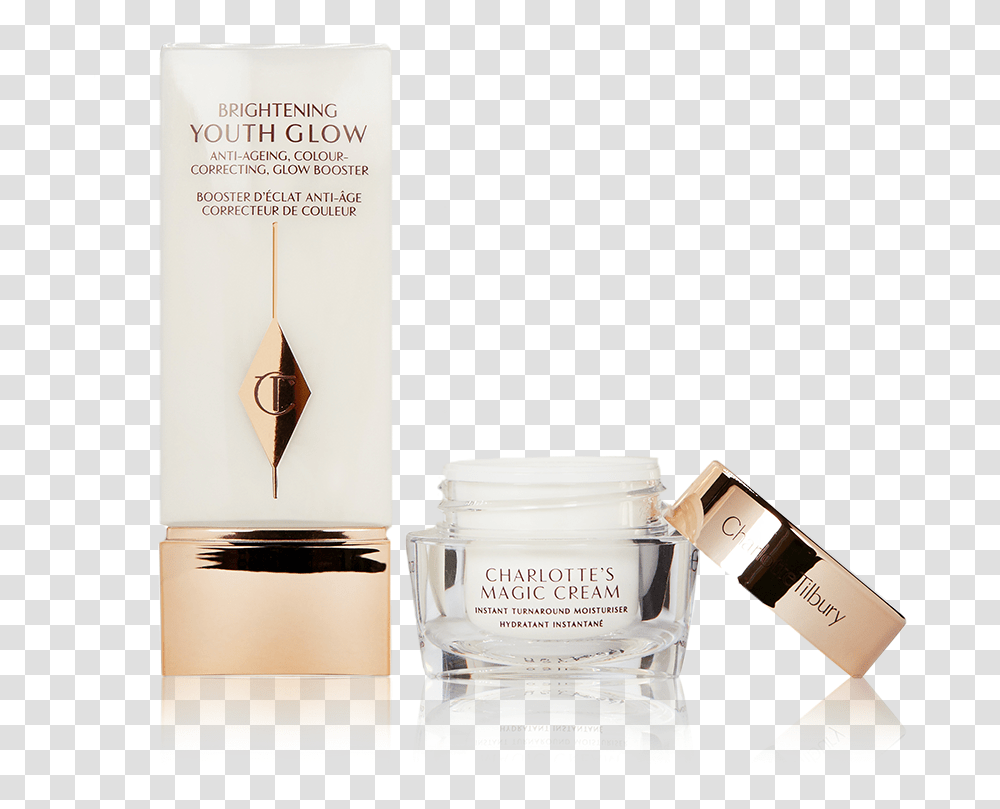 Brightening Youth Glow Kit Pack Shot Charlotte Tilbury Brightening Youth Glow, Bottle, Label, Cosmetics Transparent Png