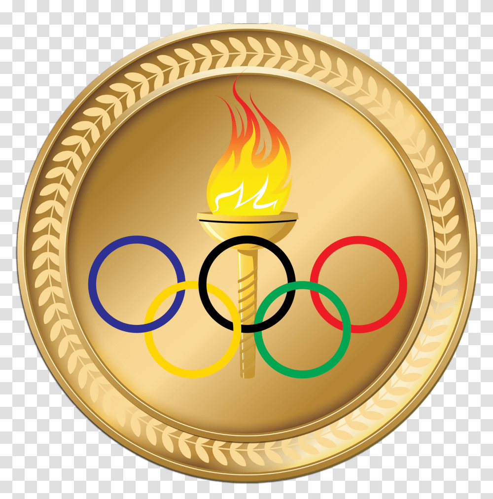 Bring Home The Gold In Your Own Reading Olympics Olympic Gold Medal Clipart, Light, Torch, Trophy Transparent Png