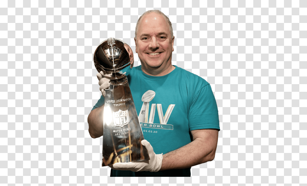 Bring Home The Vince Lombardi Trophy Does The Lombardi Trophy Go, Person, Human, Beer, Alcohol Transparent Png
