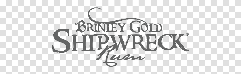Brinley Gold Rum Shipwreck Spiced, Calligraphy, Handwriting, Label Transparent Png