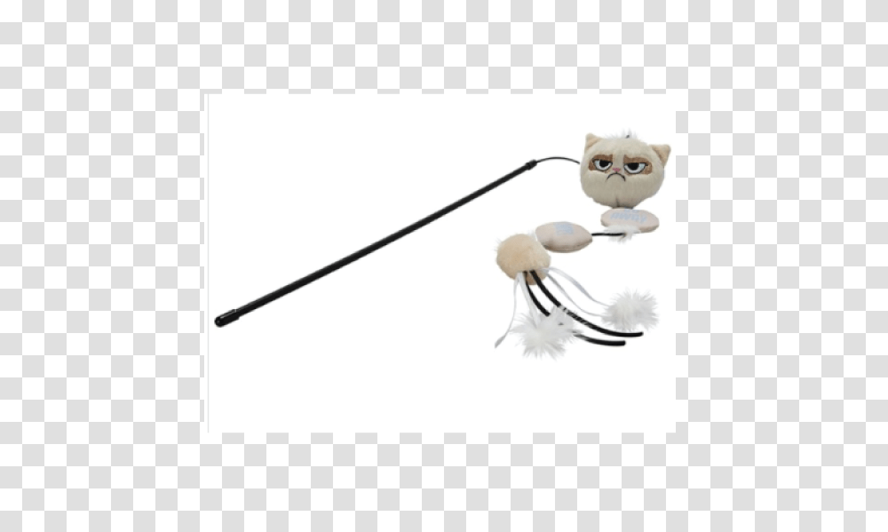 Brinquedo Gato Grumpy Cat Plush Cat Wand, Animal, Invertebrate, Sea Life, Whip Transparent Png